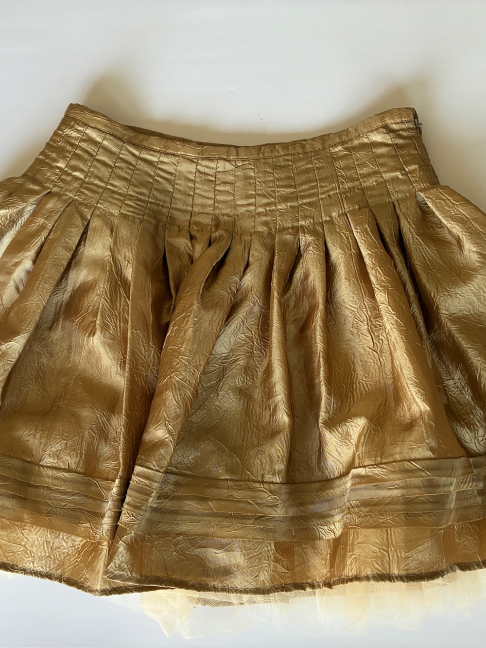 DKNY Gold Party Skirt Girls 14 Poofy Twirl Special Occasion